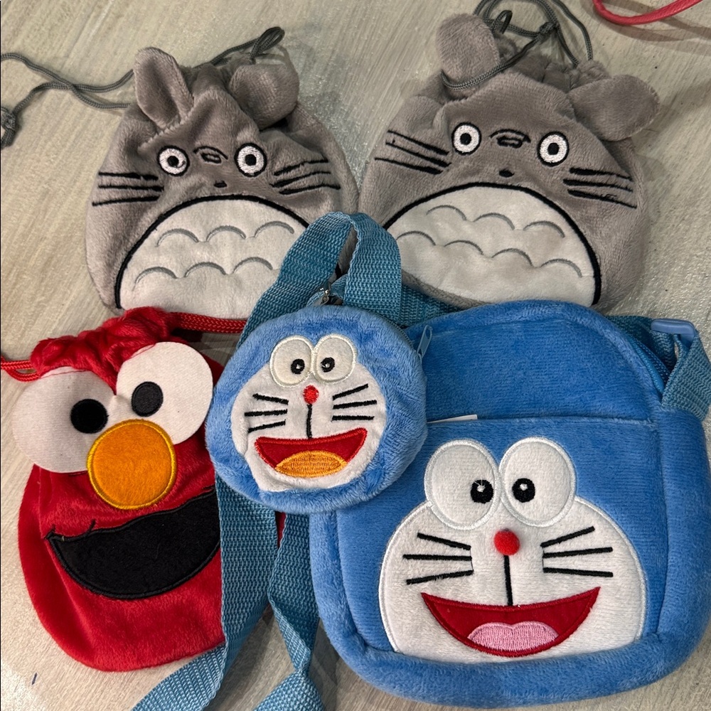 Cute Cartoon Character Bags Set